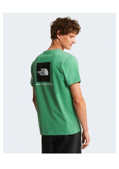 T-shirt The North Face Evolution Box NSE Regular Verde Dimmed Algae Uomo THE NORTH FACE | T-shirt | NF0A8B6K-G57